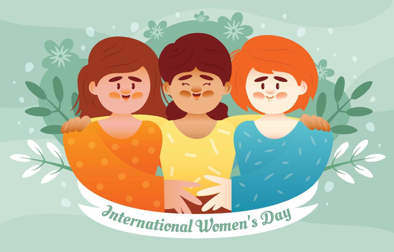 International Women's Day Background Template vector