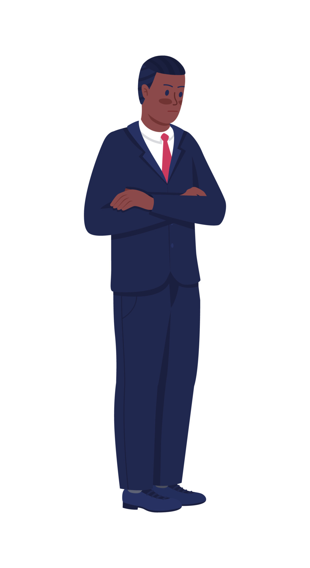 Boss with crossed arms semi flat color vector character. Posing figure. Full body person on white. Corporate work isolated modern cartoon style illustration for graphic design and animation 4634922 Vector Art at Boss with crossed arms semi flat color vector character. Posing figure. Full body person on white. Corporate work isolated modern cartoon style illustration for graphic design and animation 4634922 Vector Art at