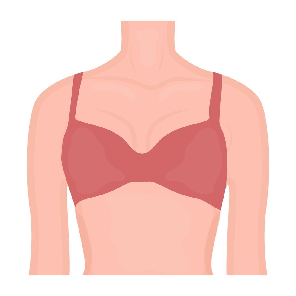 Trendy Breast Concepts vector
