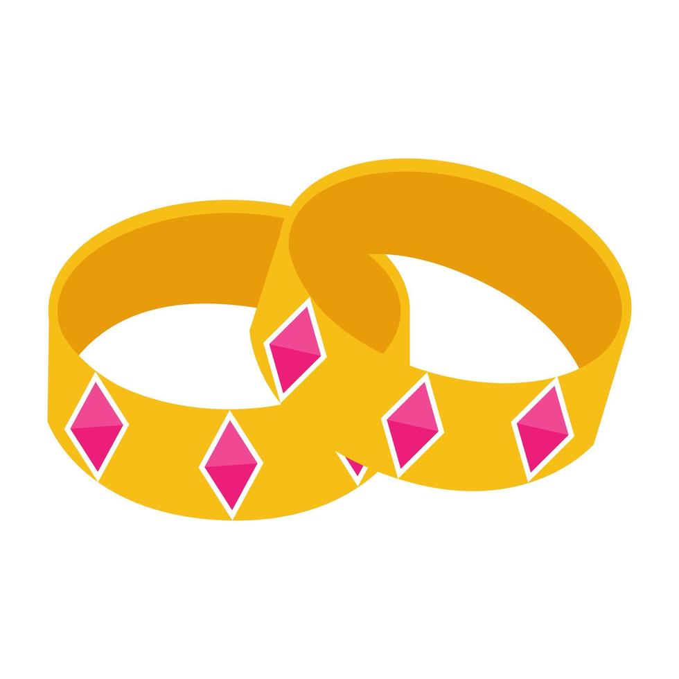 Gold Bangles Concepts vector