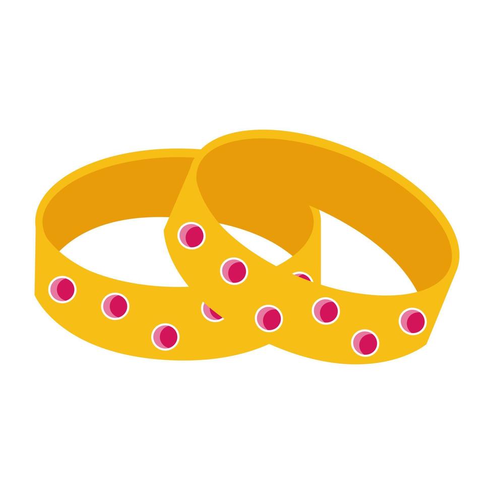 Gold Bangles Concepts vector