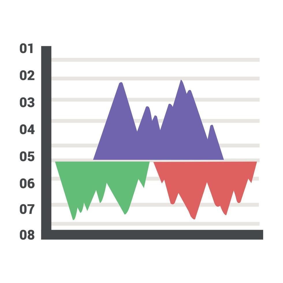 Area Chart Concepts vector