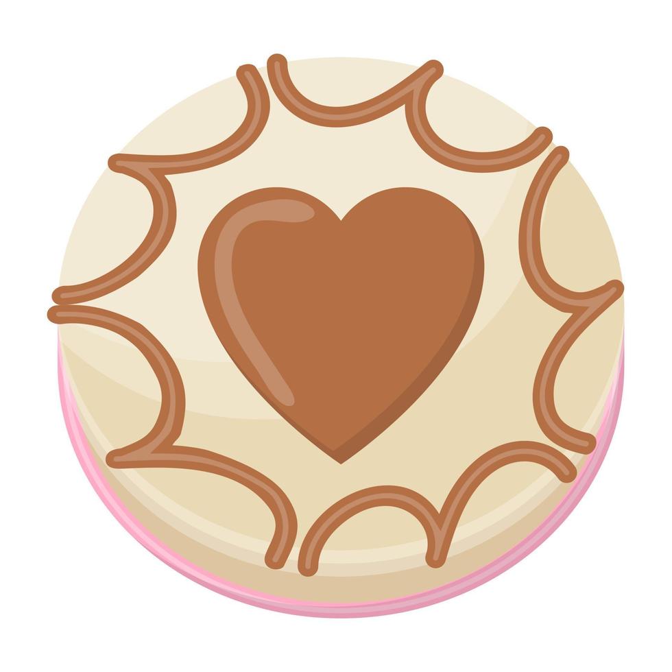 conceptos de pastel de san valentín vector