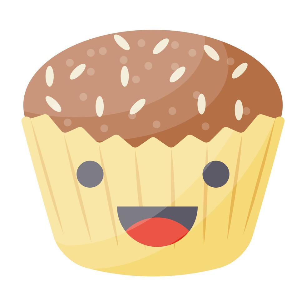 Trendy Muffin Concepts vector