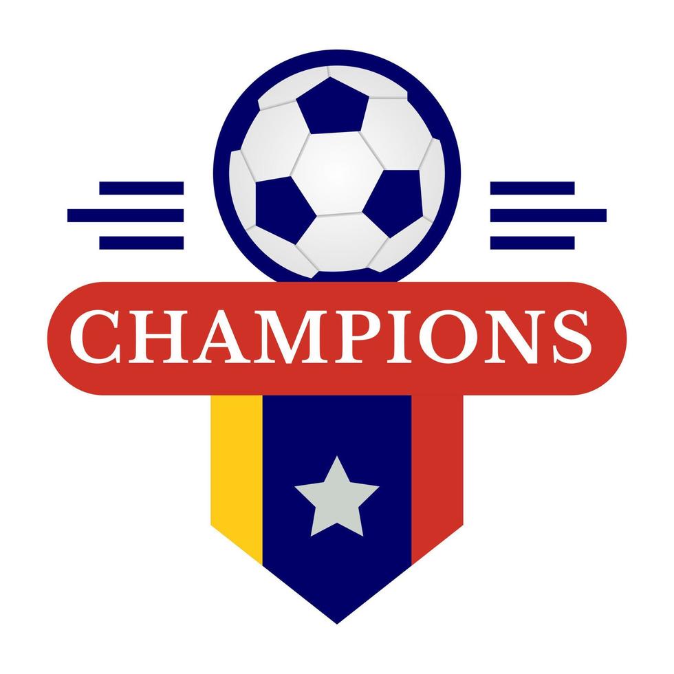 conceptos de campeones de fútbol vector