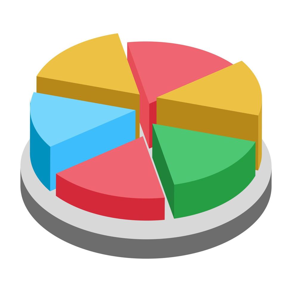 conceptos de gráfico circular vector