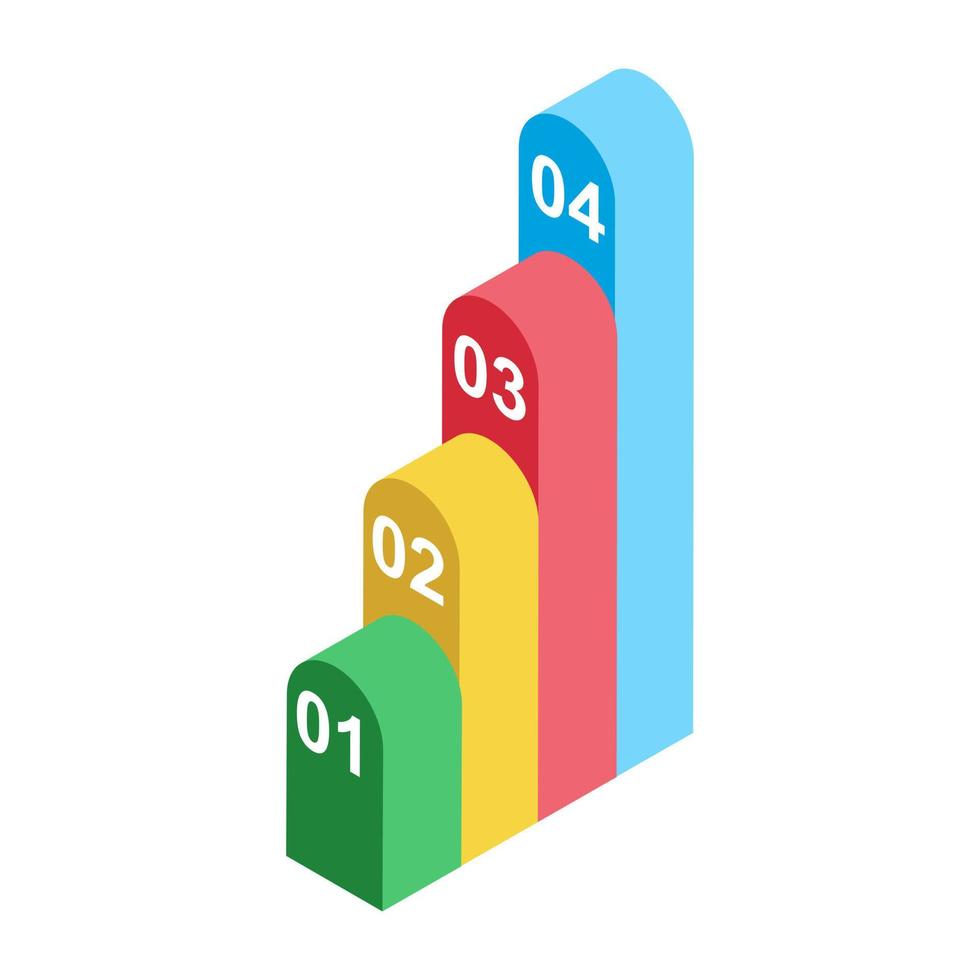 Bar Graph Concepts vector