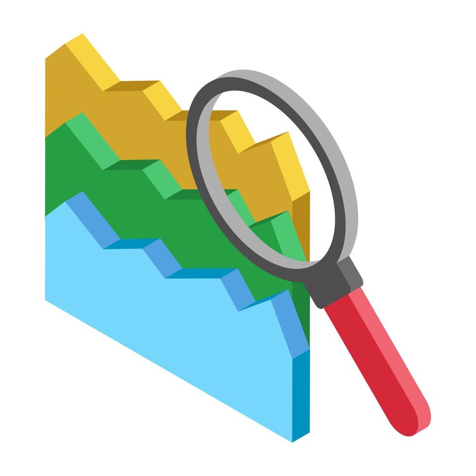 conceptos de gráfico de área vector