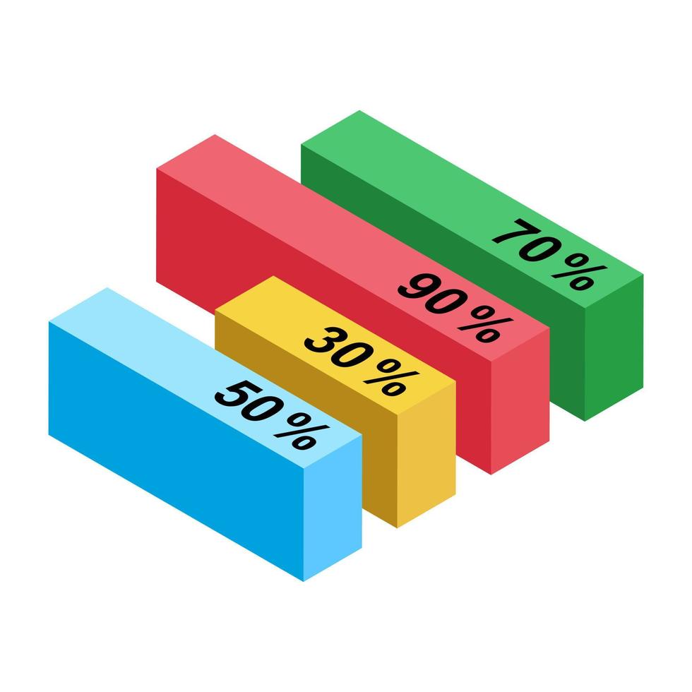 Bar Chart Concepts vector