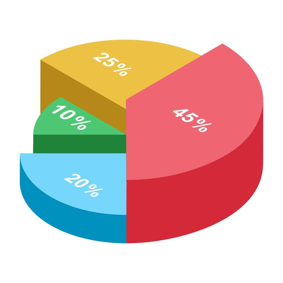 Pie Chart Concepts vector