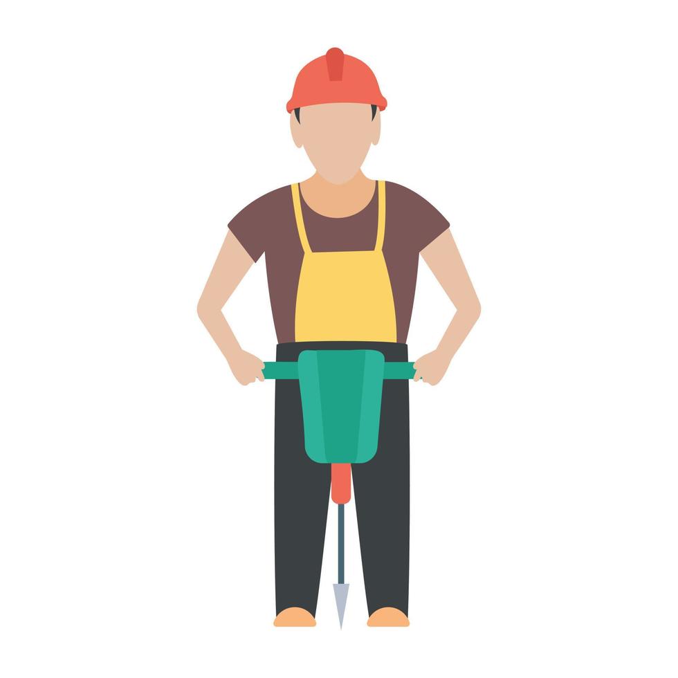 Construction Electrician Concepts vector