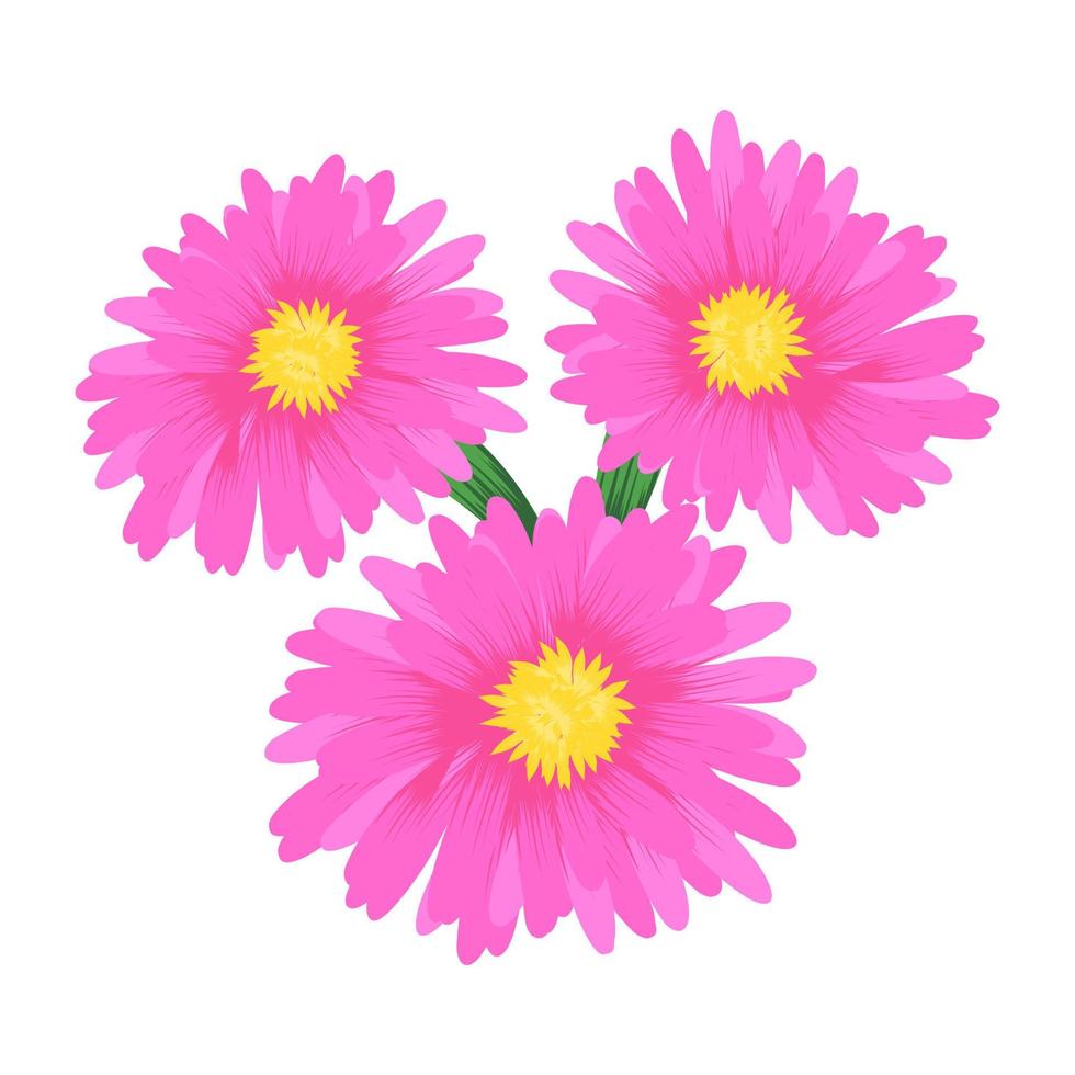 conceptos de gerbera de moda vector