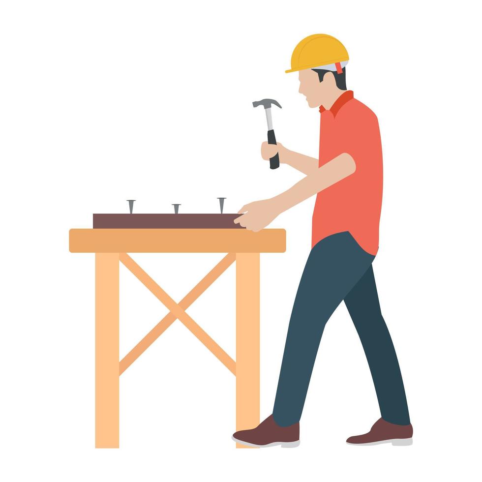 Trendy Carpenter Concepts vector