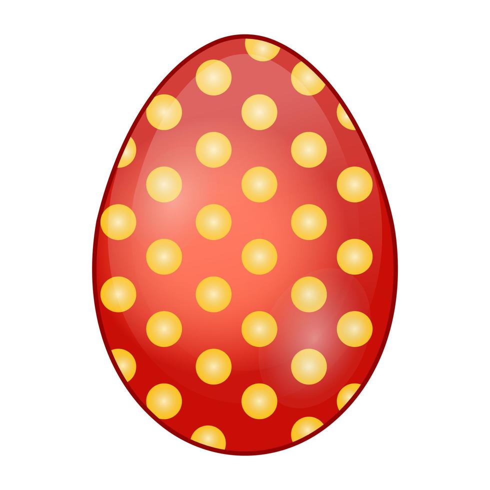conceptos de huevo coloreado vector
