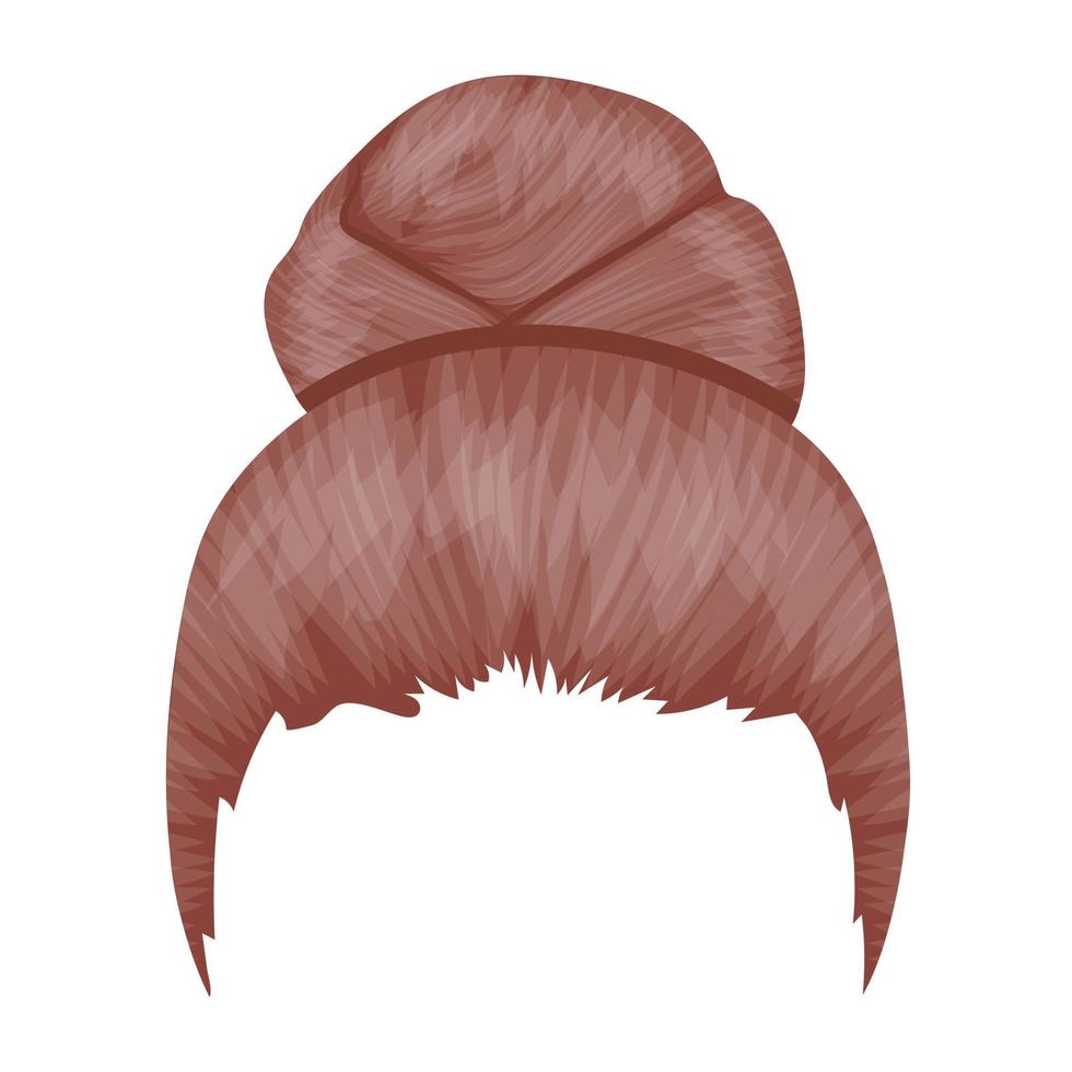 High Bun Fringes vector