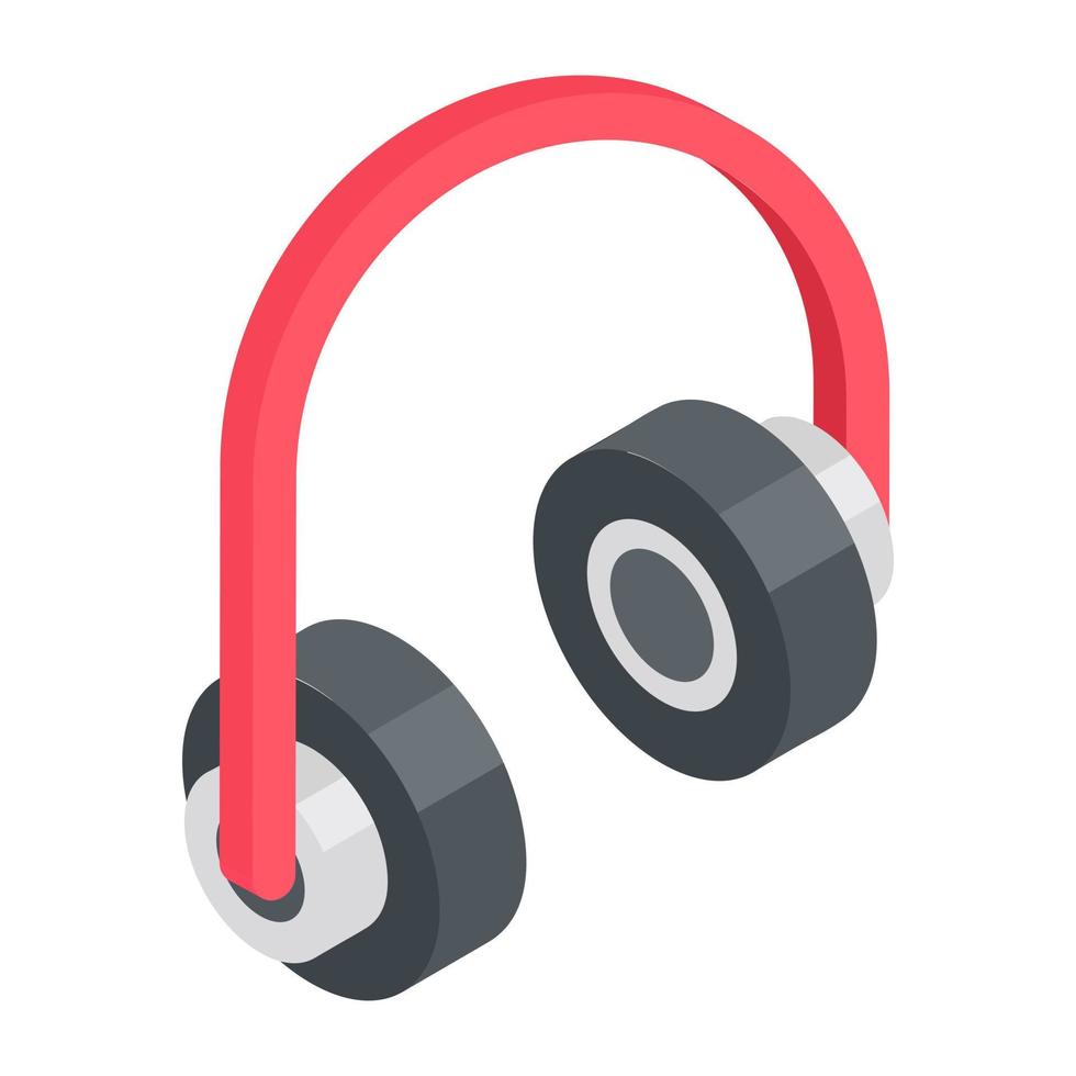 conceptos de auriculares de moda vector