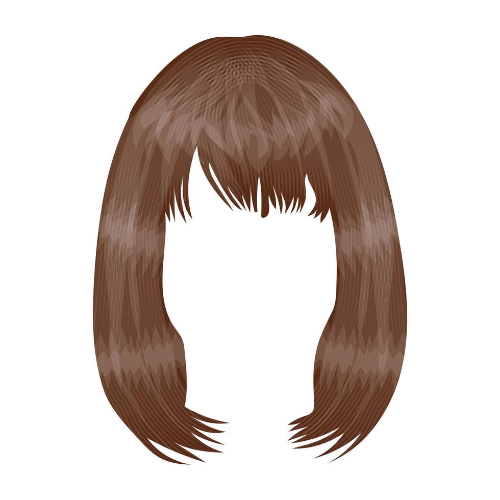 Long Shag Haircut vector