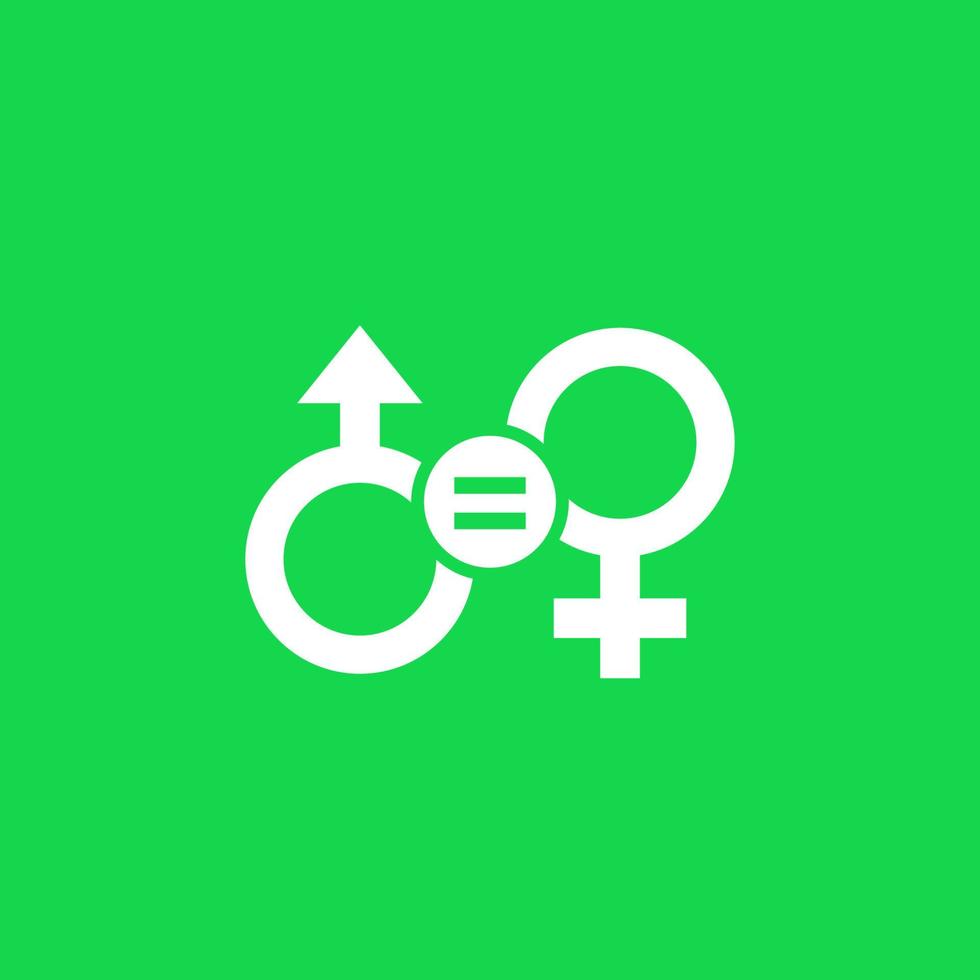 gender equality and equal rights icon vector