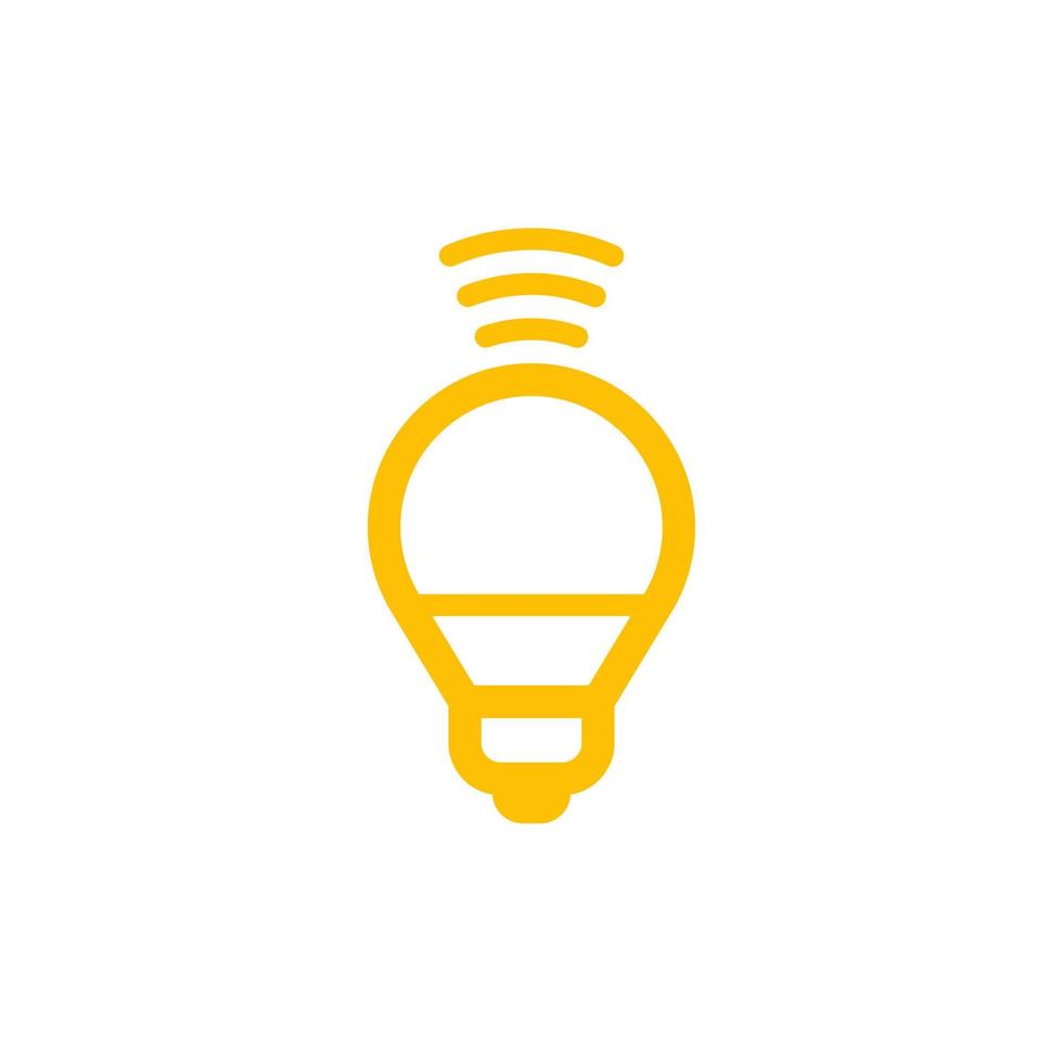 smart led light icon vector