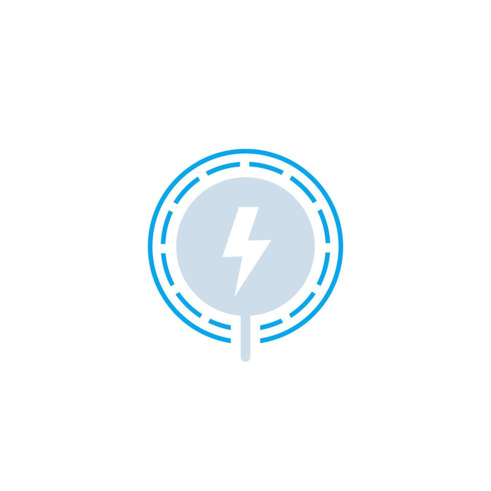 wireless charging vector icon