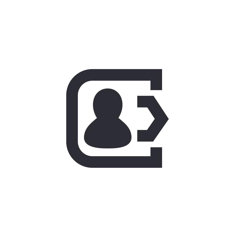 logout vector icon