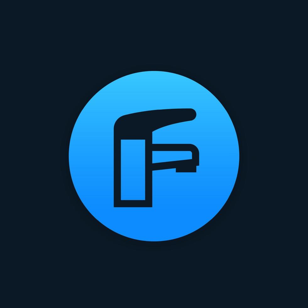 Faucet icon, vector sign