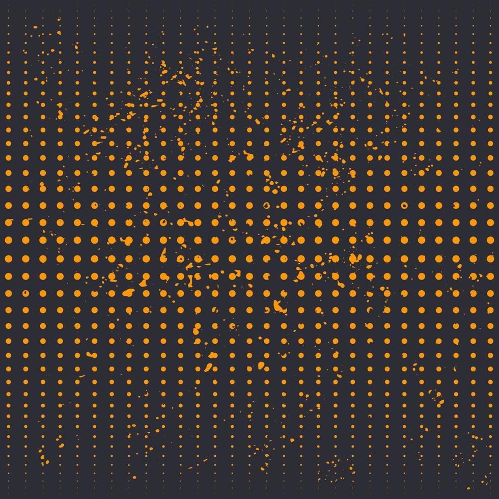 Fondo de vector de semitono con textura grunge