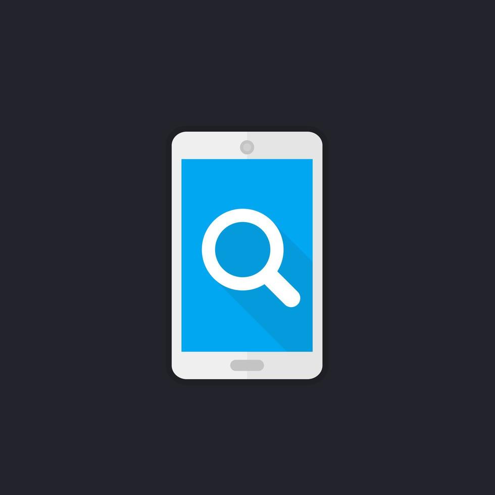 mobile search icon with smartphone 4637700 Vector Art at Vecteezy