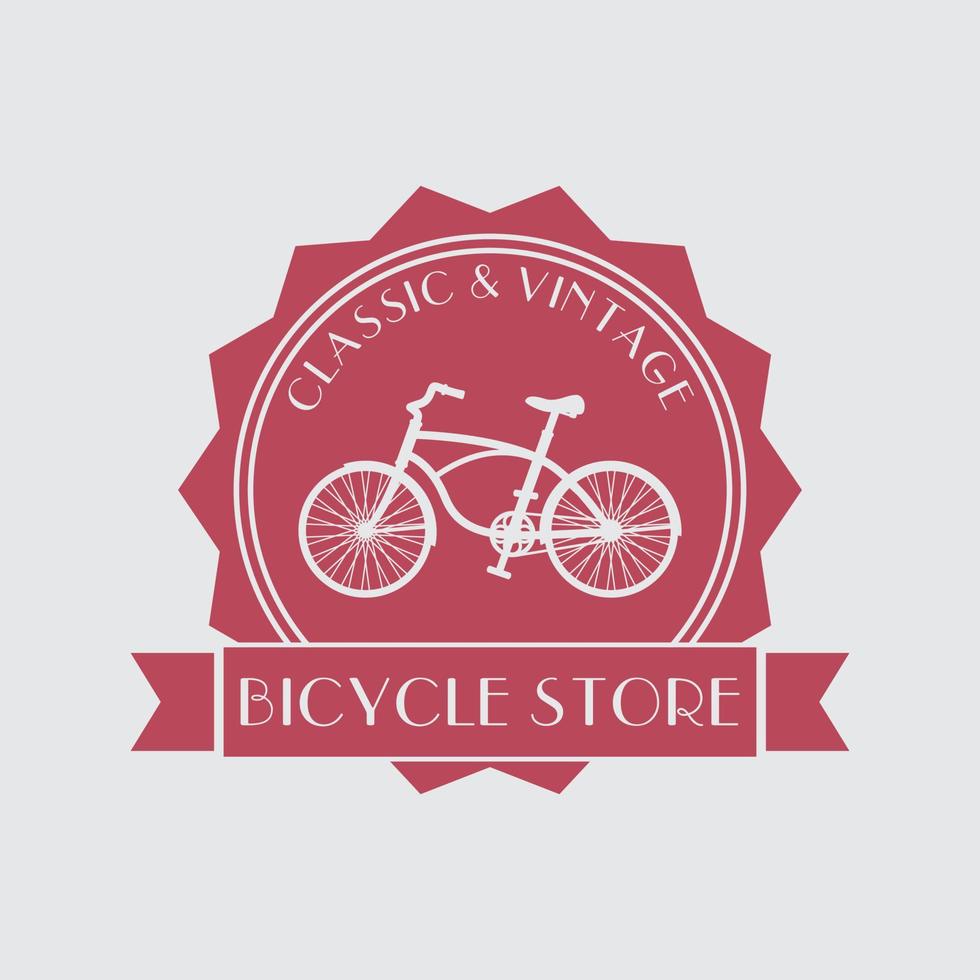 Vintage Bicycle store design vector