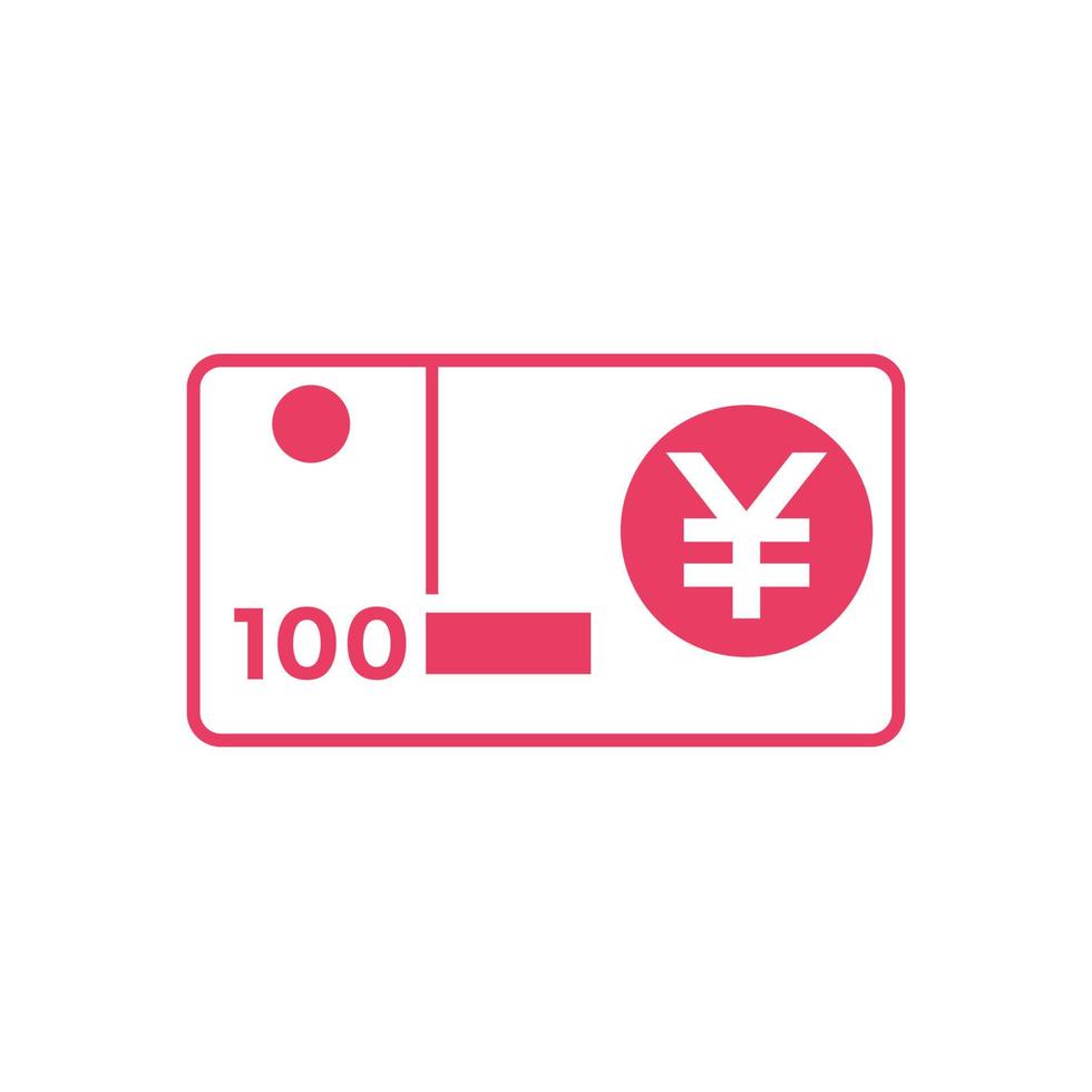 chinese yuan icon vector