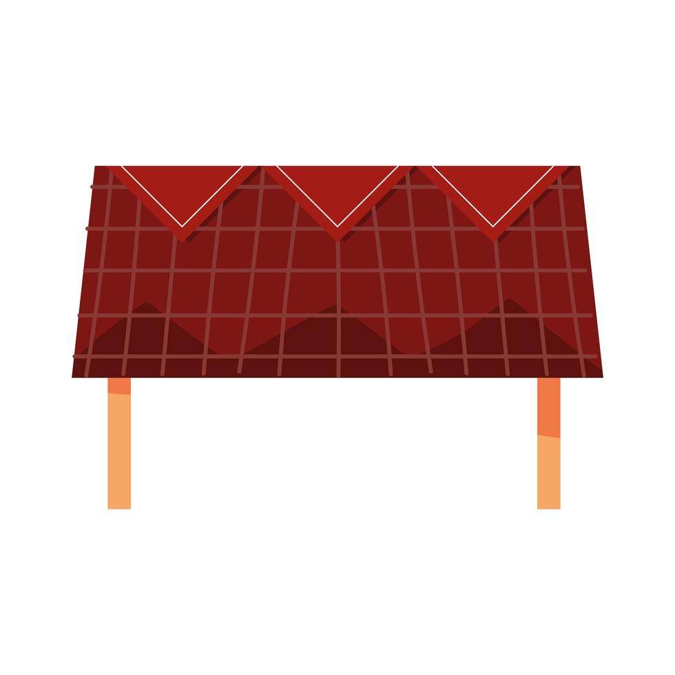 table with tablecloth vector