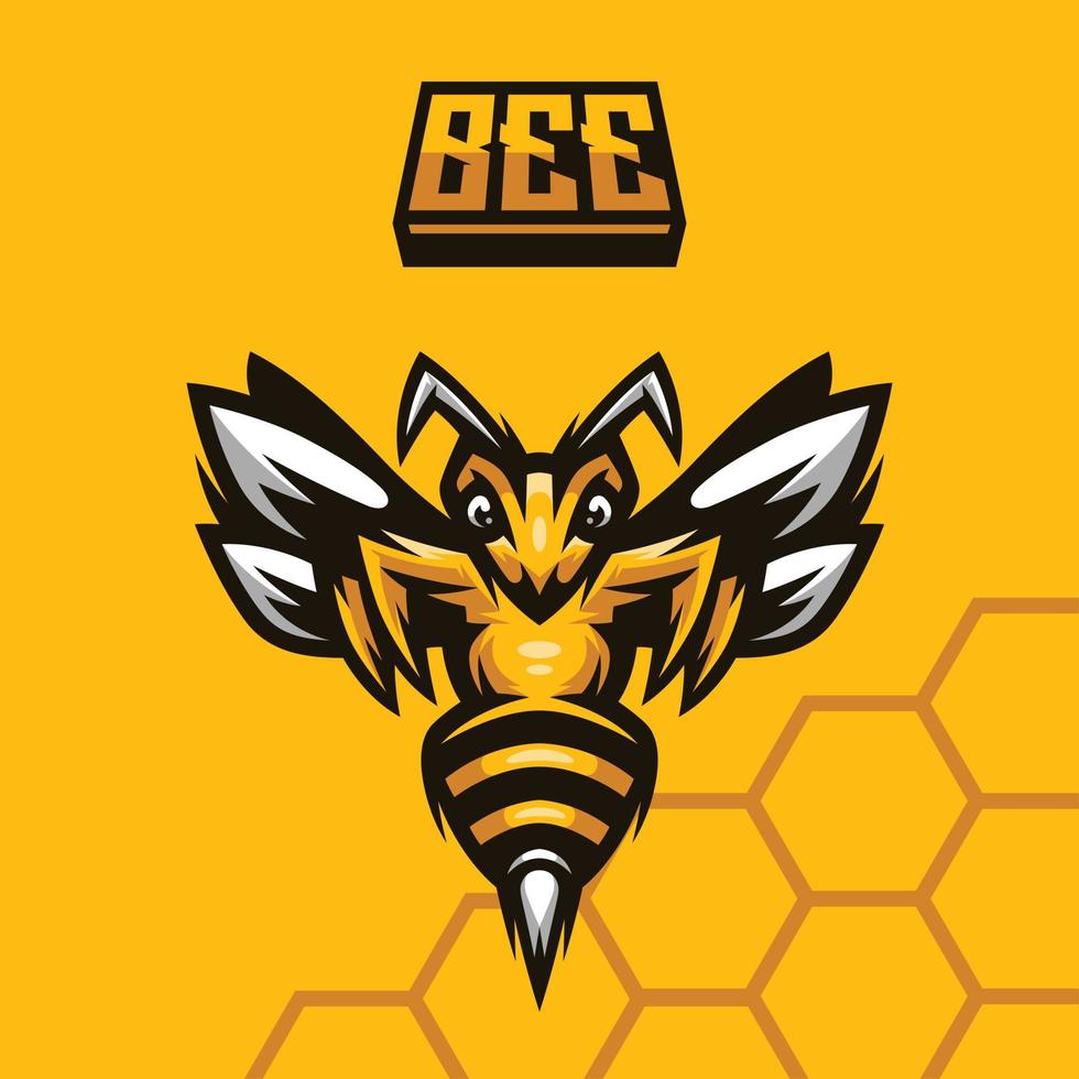 Bee Mascot Logo 4638022 Vector Art at Vecteezy