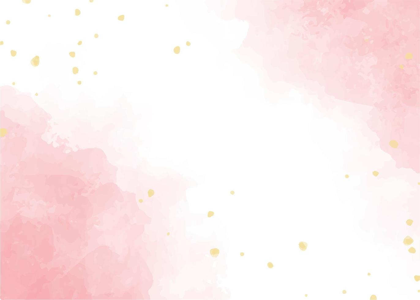 watercolor splash pink and gold glitter background digital painting