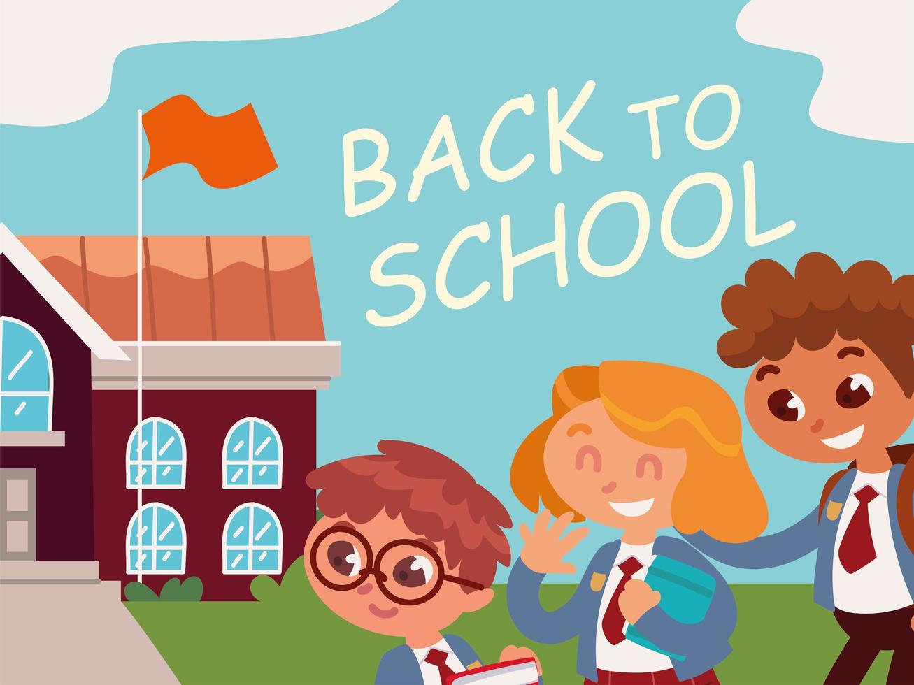 back to school poster vector