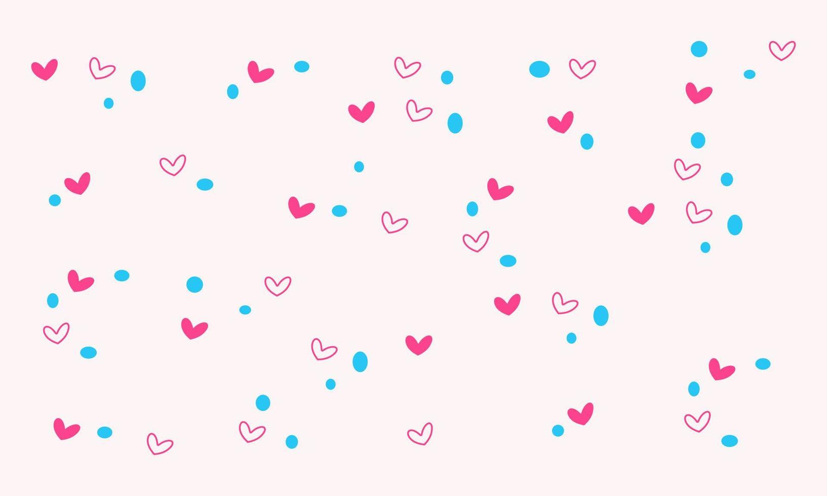cute heart pink background. design graphic. vector