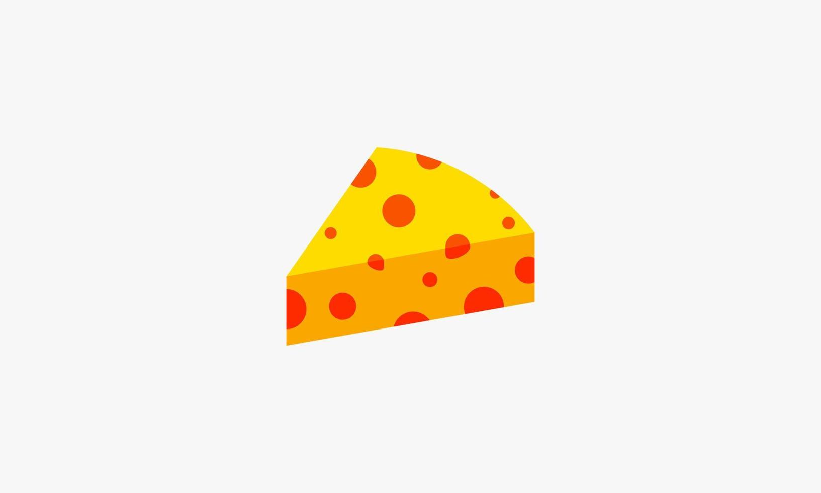 cheese slice graphic design. tasty food vector illustration.