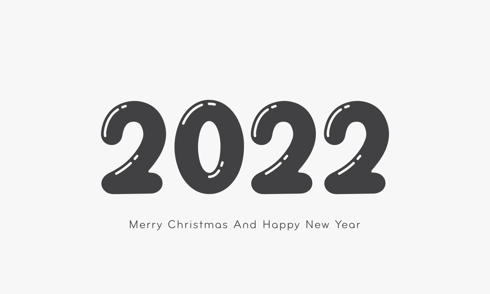 2022 logo happy and new year christmas balloon concept. vector illustration.