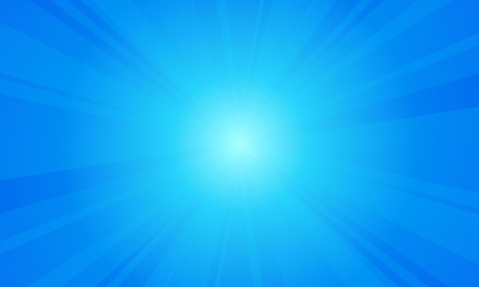 Fondo de vector de diseño gráfico de rayos de sol azul.