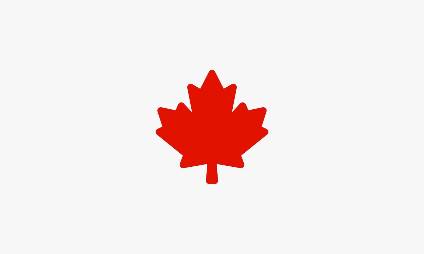 red maple leaf. canada symbol. vector illustration.