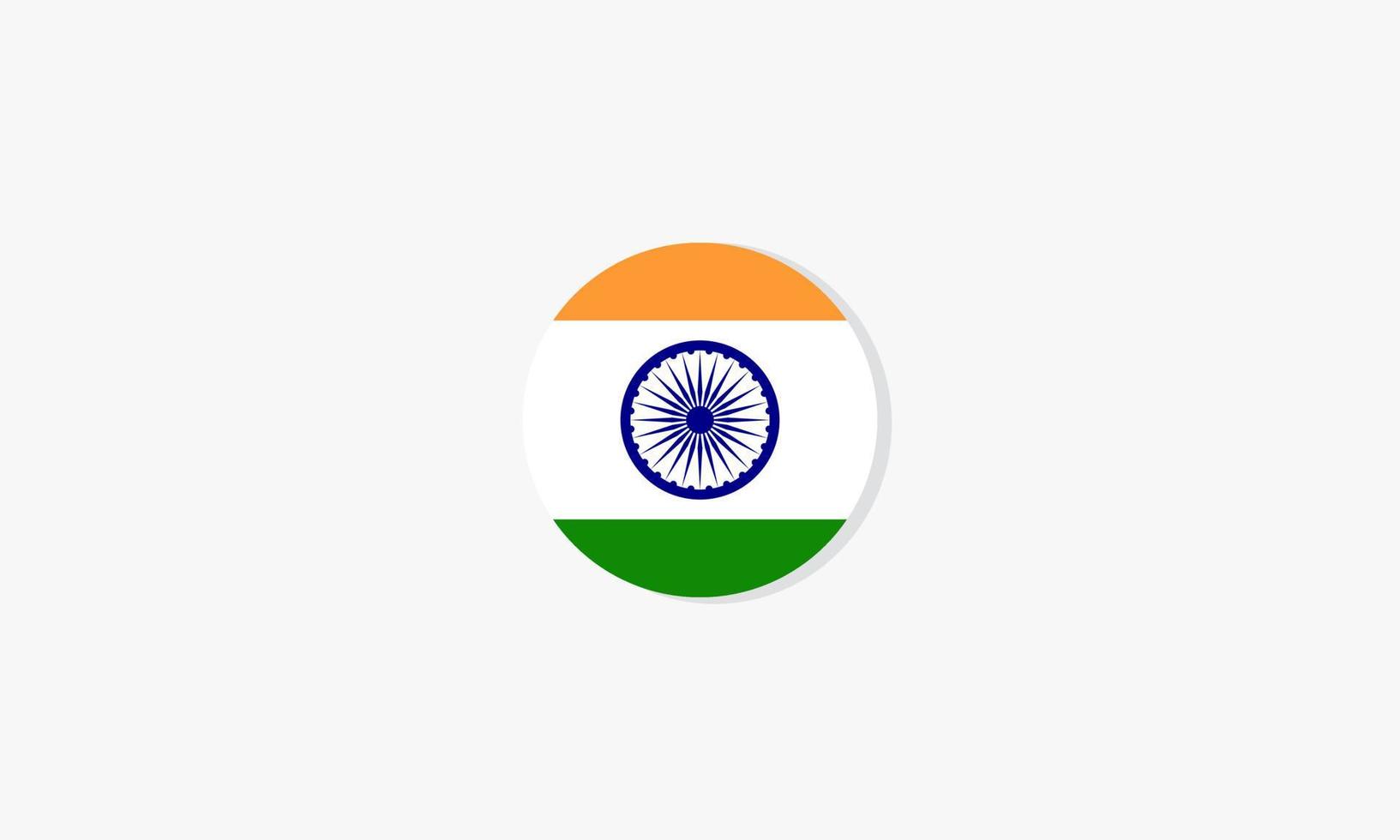 vector de diseño gráfico de la bandera del círculo de la India.