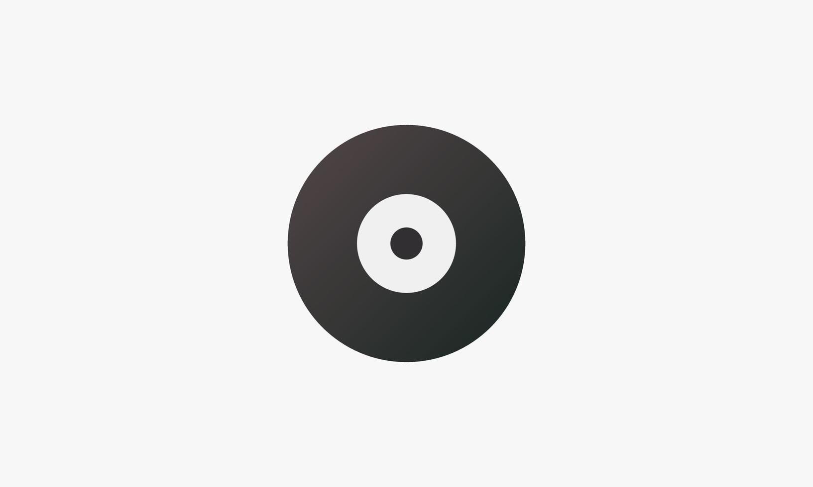 disc vector illustration on white background. creative icon.