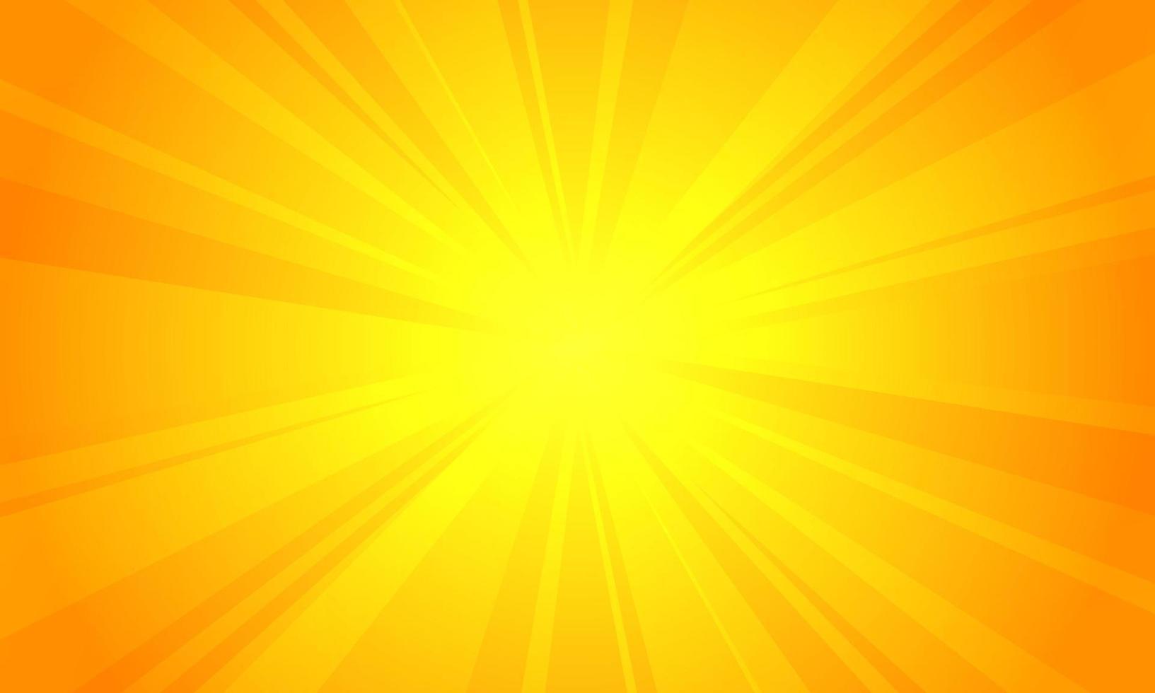 Ilustración de vector de fondo amarillo sunburst.