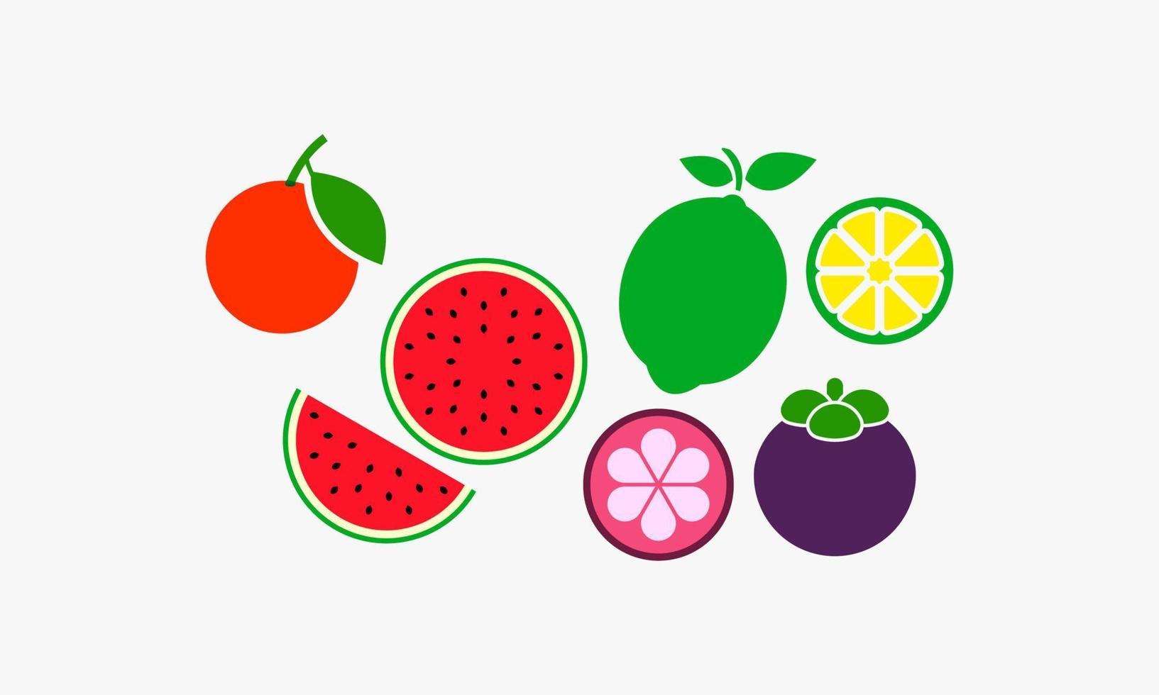 Ilustración de vector de diseño gráfico de frutas de frescura.