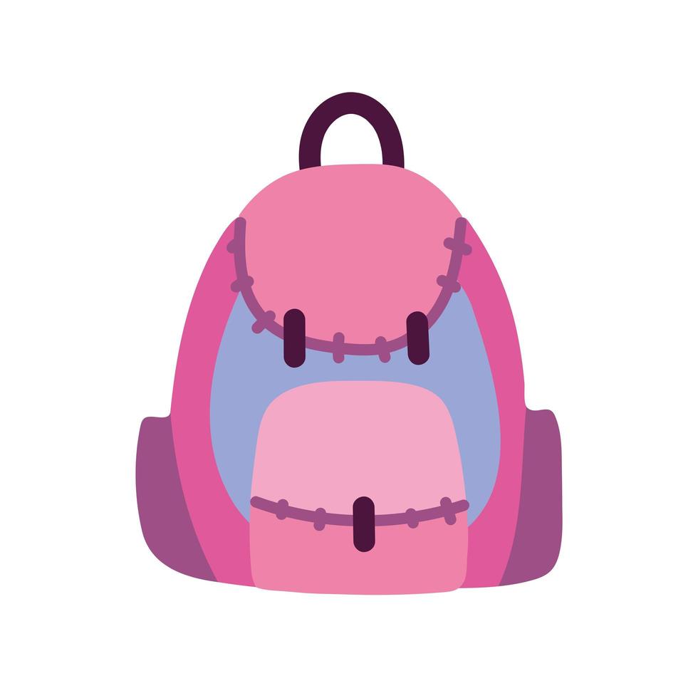 pink backpack accessory vector