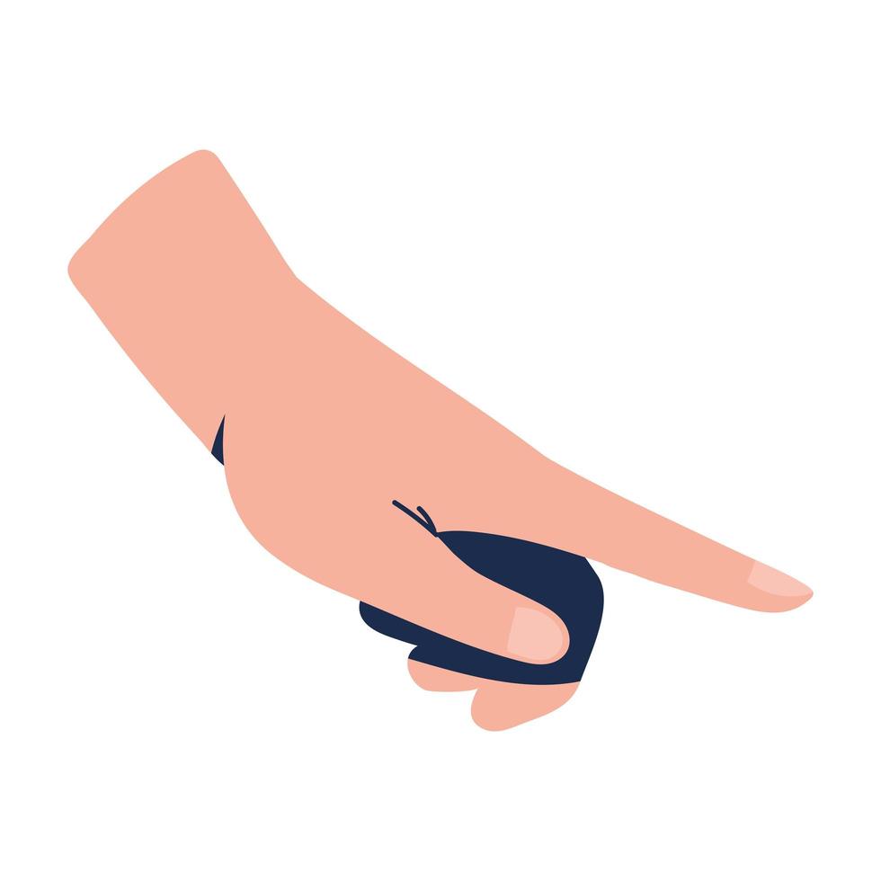 hand finger pointing vector