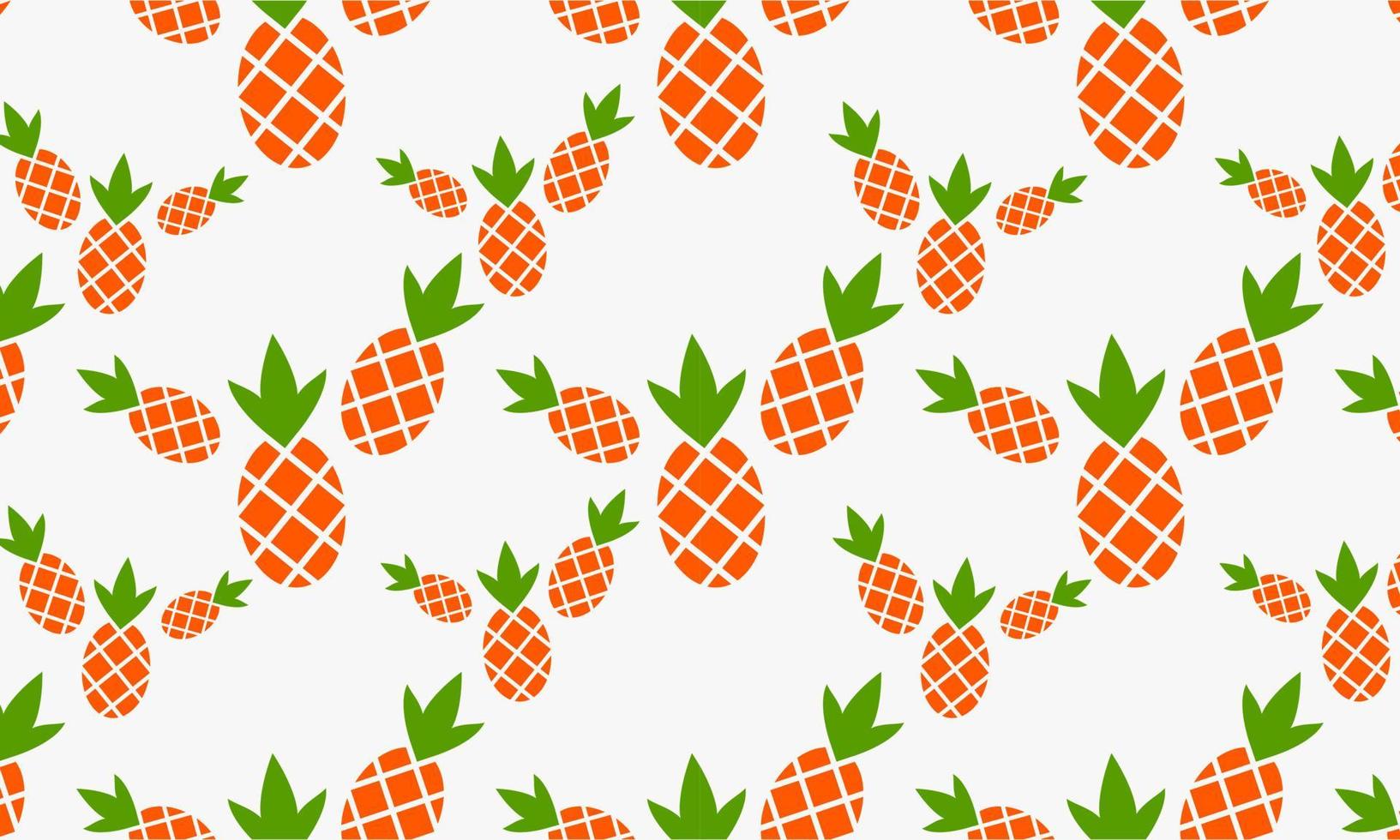 pineapple fress pattern vector background illustration.