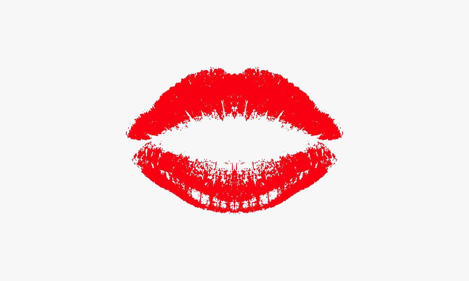 lips kiss vector illustration on white background. creative icon.