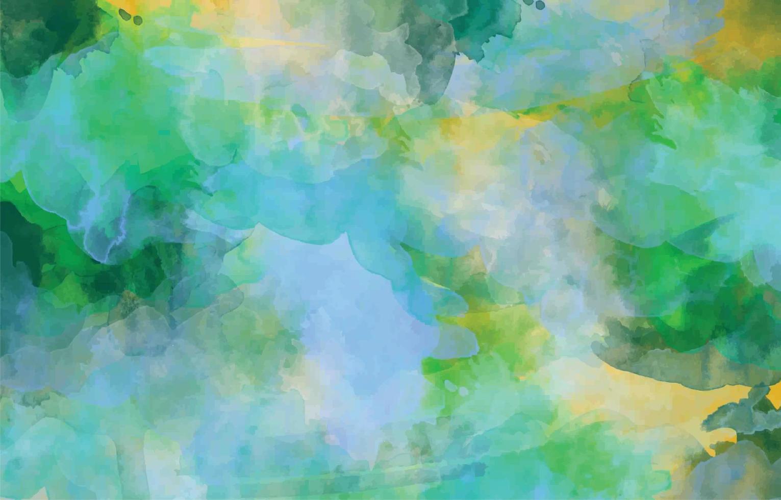 Abstract Green Watercolor Background Template vector