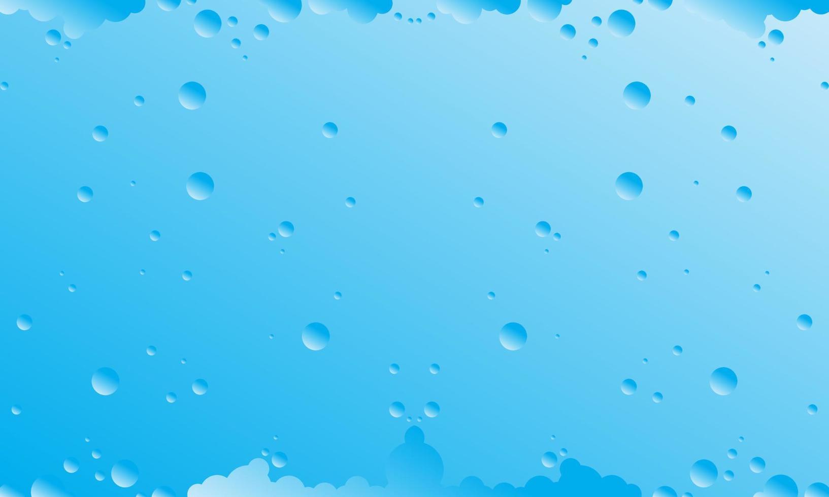 Ilustración de fondo de vector de agua azul.