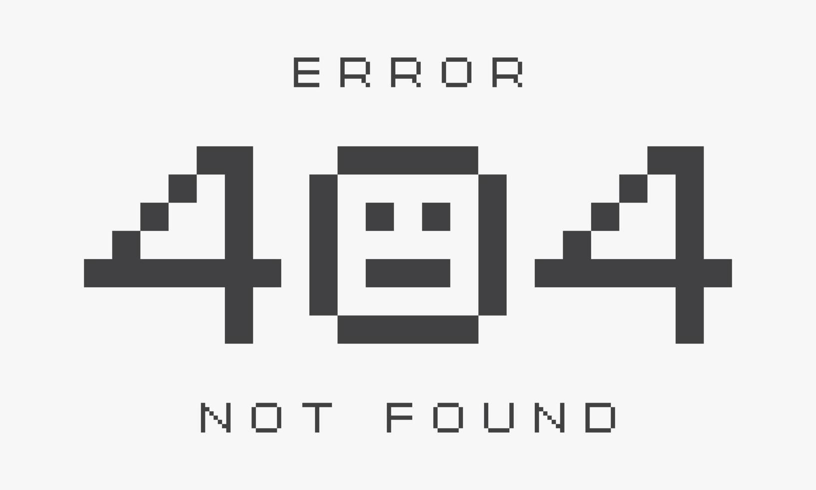error 404 not found text design vector. vector